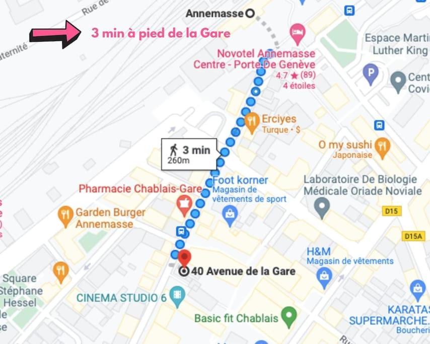 Green Cocon - Gare Annemasse A 3Min-Geneve Acces Direct Ngoại thất bức ảnh