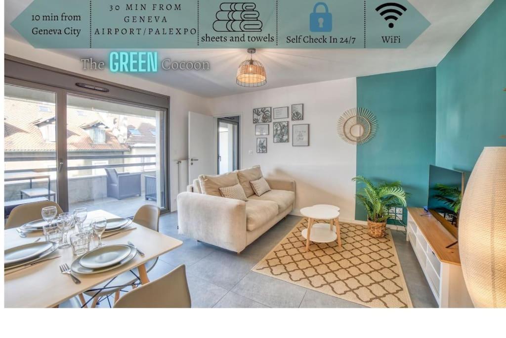 Green Cocon - Gare Annemasse A 3Min-Geneve Acces Direct Ngoại thất bức ảnh